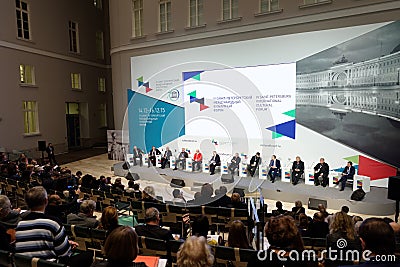 Final plenary session of 4th St. Petersburg International Cultural Forum Editorial Stock Photo