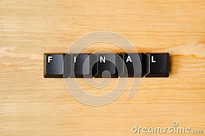 Final word Stock Photo