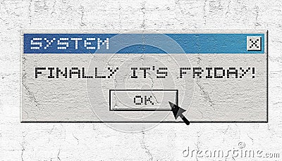 Finally friday Stock Photo