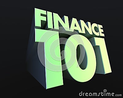 Finance 101 Stock Photo