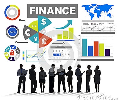 Finance Bar Graph Chart Investment Money Business Concept Stock Photo