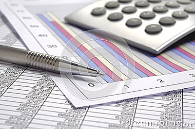 Finance business calculation Stock Photo