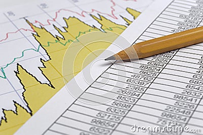 Finance business calculation Stock Photo