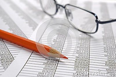 Finance business calculation Stock Photo