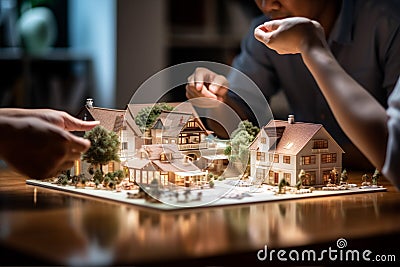 mortgage investment sale housing rent estate property home loan business. Generative AI. Stock Photo