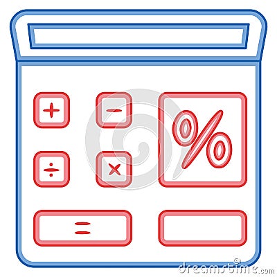 Finance calculator icon Vector Vector Illustration