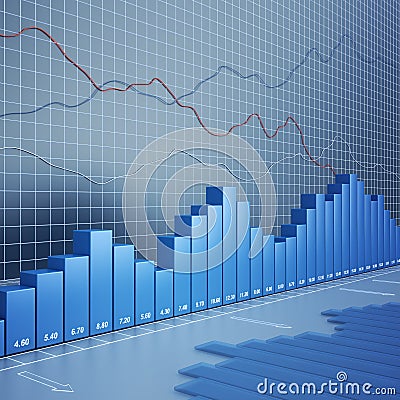 Finance chart Stock Photo