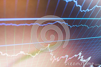 Finance concept. Candle stick graph chart of stock market investment trading. Stock Photo