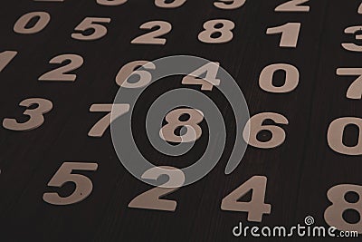Seamless pattern with numbers. financial crisis concept. Business success. Stock Photo