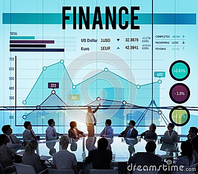 Finance Financial Money Banking Business Profit Concept Stock Photo