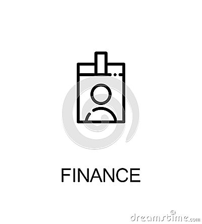 Finance flat icon. Vector Illustration