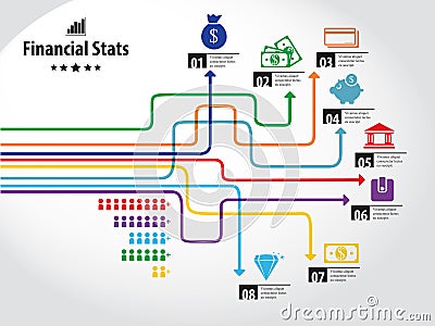 Finance graphic Stock Photo