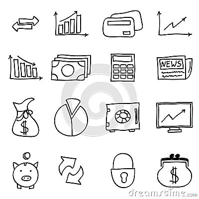 Finance icons Vector Illustration