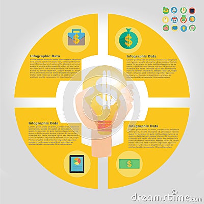 Finance infographic element Stock Photo