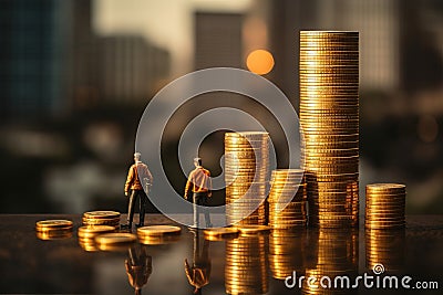 Finance and Investment. Collaborative Teamwork for Economic Growth and Analysis Strategies Stock Photo