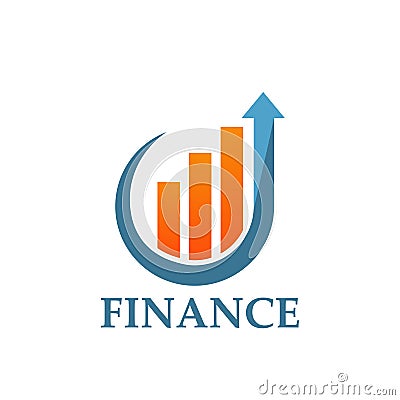 Finance logo design template. Vector illustration Vector Illustration