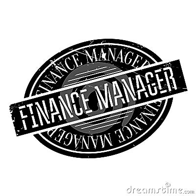 Finance Manager rubber stamp Stock Photo