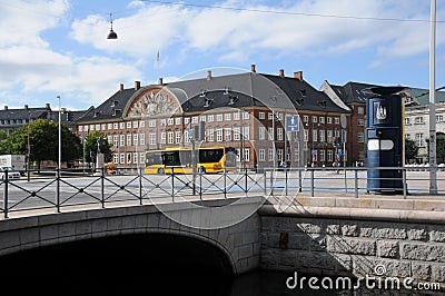 Finance ministry building attach to christiansborg slot in capital Editorial Stock Photo