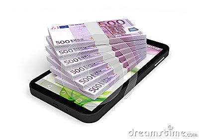 Finance online smartphone banking payment application Stock Photo