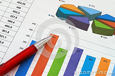 Finance report Stock Photo