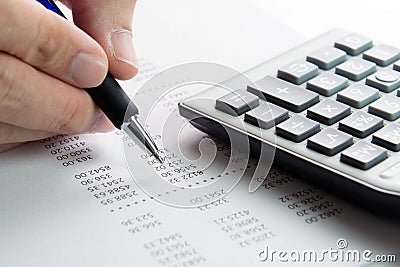 Finance report Stock Photo