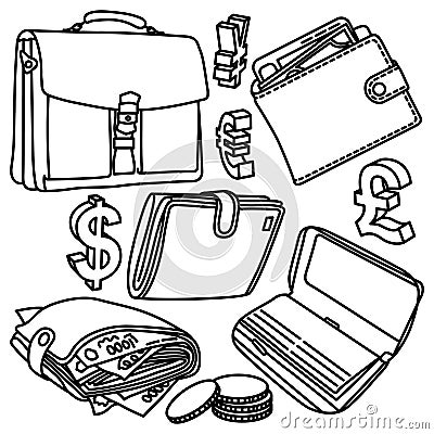 Finance vector drawings Vector Illustration