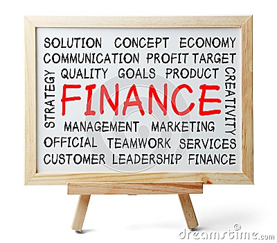 Finance Word Cloud Stock Photo