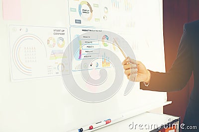 Finance Working in a business office Stock Photo