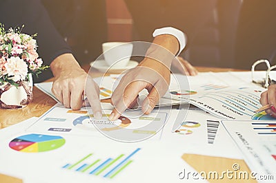 Finance Working in a business office Stock Photo