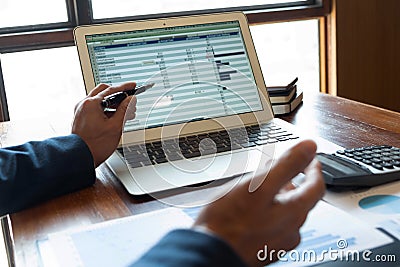 Financial accountant planner meeting business cousultation introduction Stock Photo