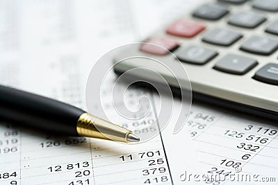Financial accounting Stock Photo