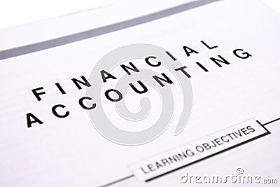 Financial accounting Stock Photo