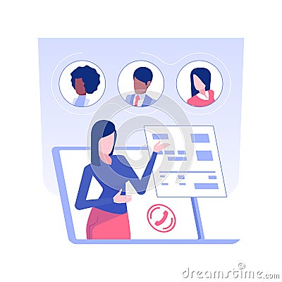 Financial advisory service isolated concept vector illustration. Vector Illustration