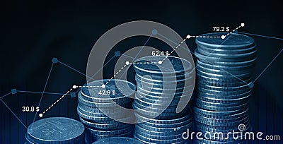 Financial Analysis, Commodities Trading and Financial Literacy Art Stock Photo