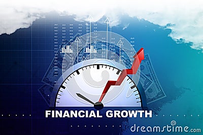 Financial annual report concept Stock Photo