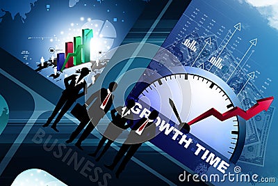 Financial annual report concept Stock Photo