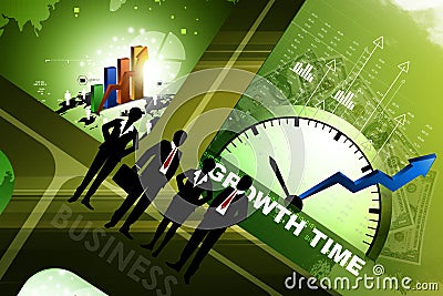 Financial annual report concept Stock Photo