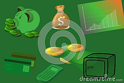 Financial Background Stock Photo