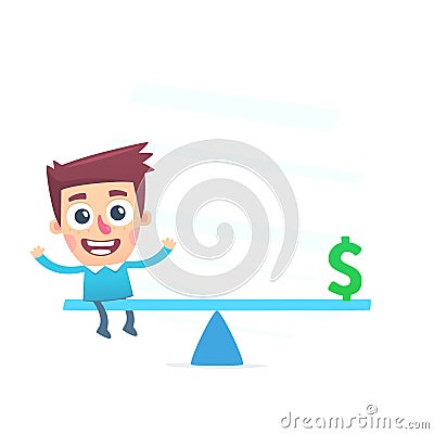 Financial balance Vector Illustration