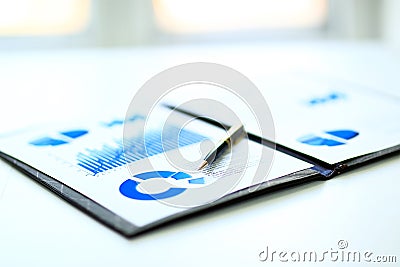 Financial and business color charts Stock Photo