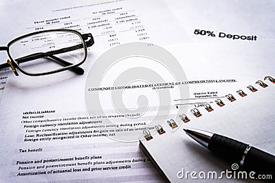 Financial business planning, Balance the investment portfolio. Business composition Stock Photo