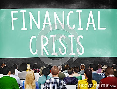 Financial Crisis Bankruptcy Depression Finance Concept Stock Photo