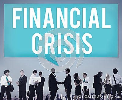 Financial Crisis Bankruptcy Depression Finance Concept Stock Photo