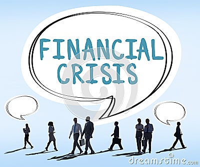 Financial Crisis Bankruptcy Depression Finance Concept Stock Photo