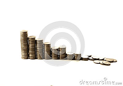 Financial crisis. collapse of investment Stock Photo