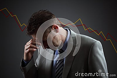 Financial crisis Stock Photo