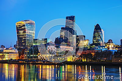 Financial district of the City of London Stock Photo