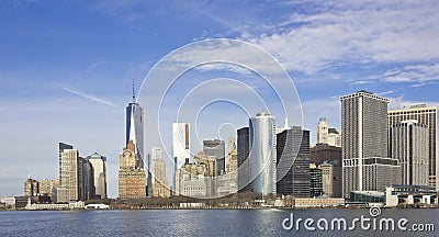 Financial district New York Stock Photo