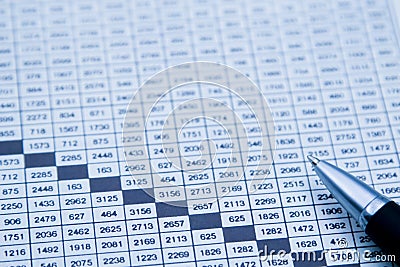 Financial Document Stock Photo