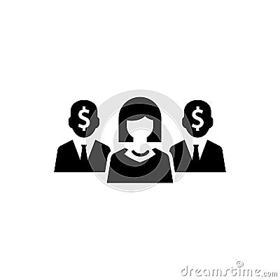 Financial Expert Icon Vector Illustration